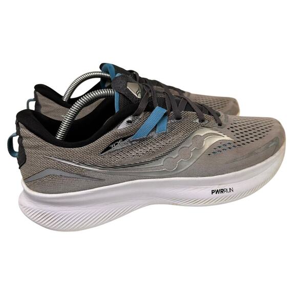 Saucony Ride 15 Mens Running Walking Shoes Gray Athletic Sneakers Sz 10 Comfort - Picture 10 of 16
